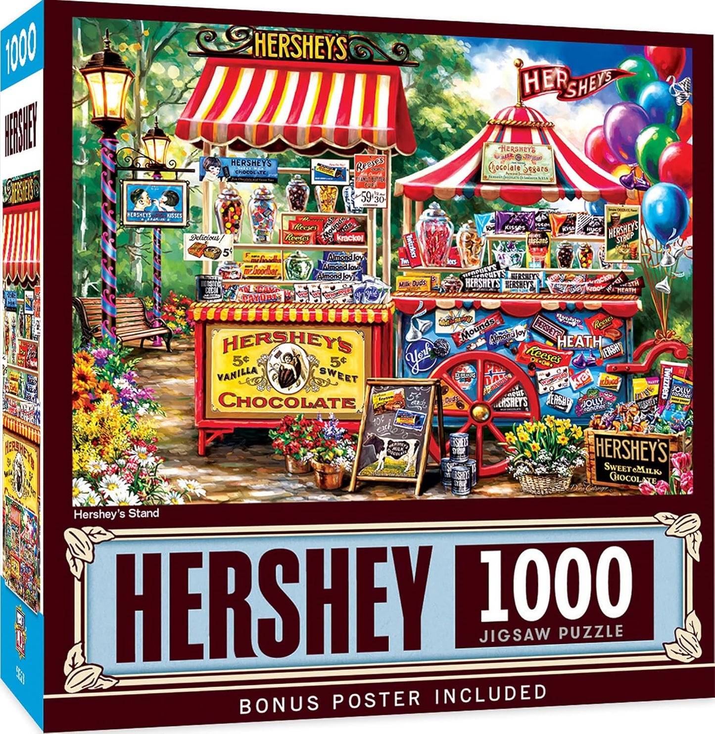MasterPieces 1000 Piece Jigsaw Puzzle for Adults, Family, Or Youth - Hershey's Stand - 19.25"x26.75"