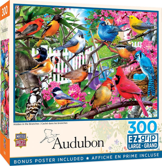 MasterPieces 300 Piece EZ Grip Jigsaw Puzzle - Hidden in The Branches - 18"x24"