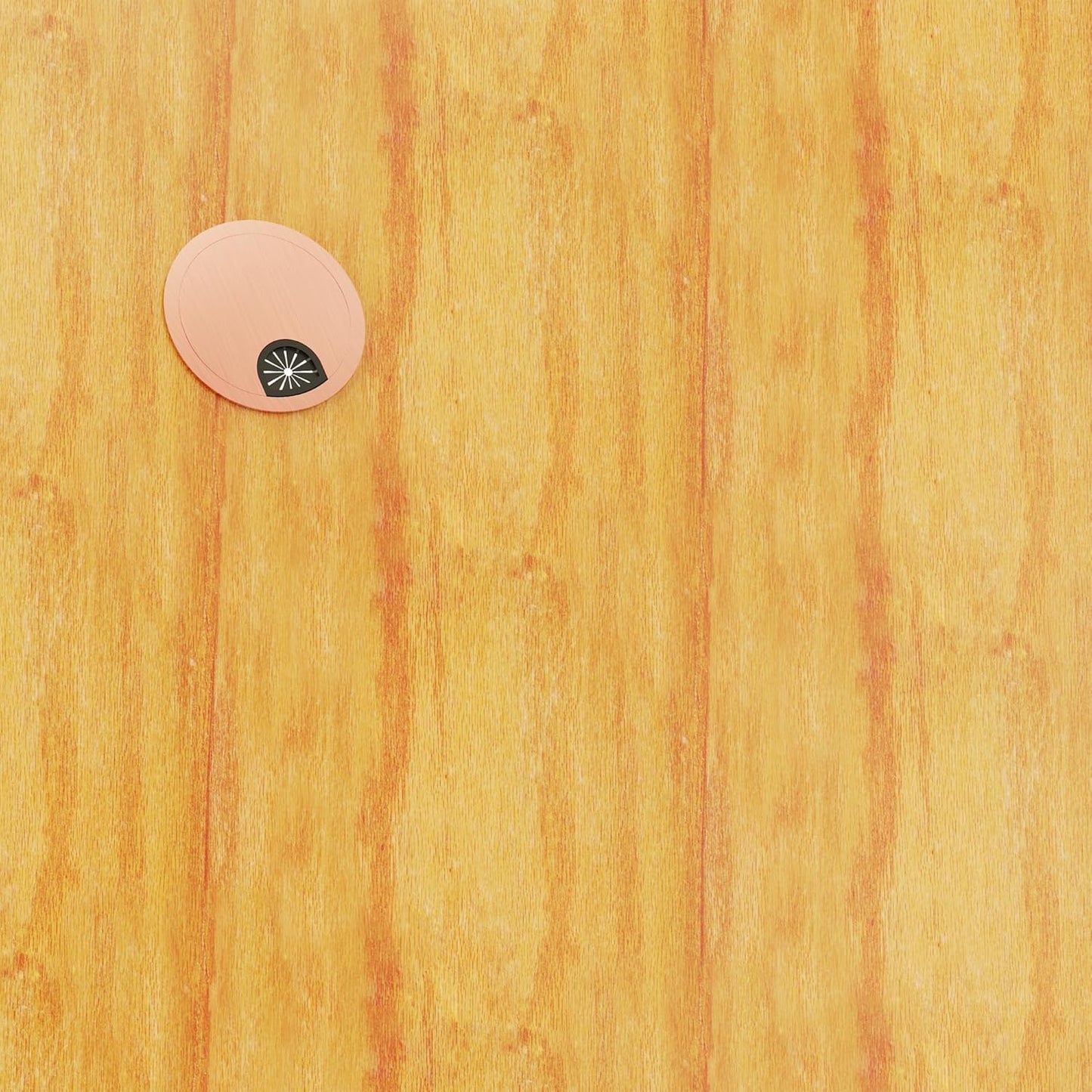 Desk Grommet 2-1/8 Inch 53mm, Zinc Alloy Computer Desk Wire Hole Cover, Office Desktop Cord Cable Hole Metal Ring, Red Bronze