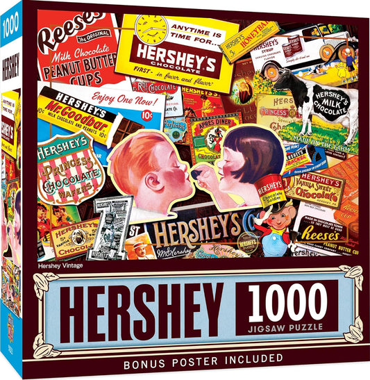 Baby Fanatics MasterPieces 1000 Piece Jigsaw Puzzle for Adults, Family, Or Kids - Hershey Vintage - 19.25"x26.75"