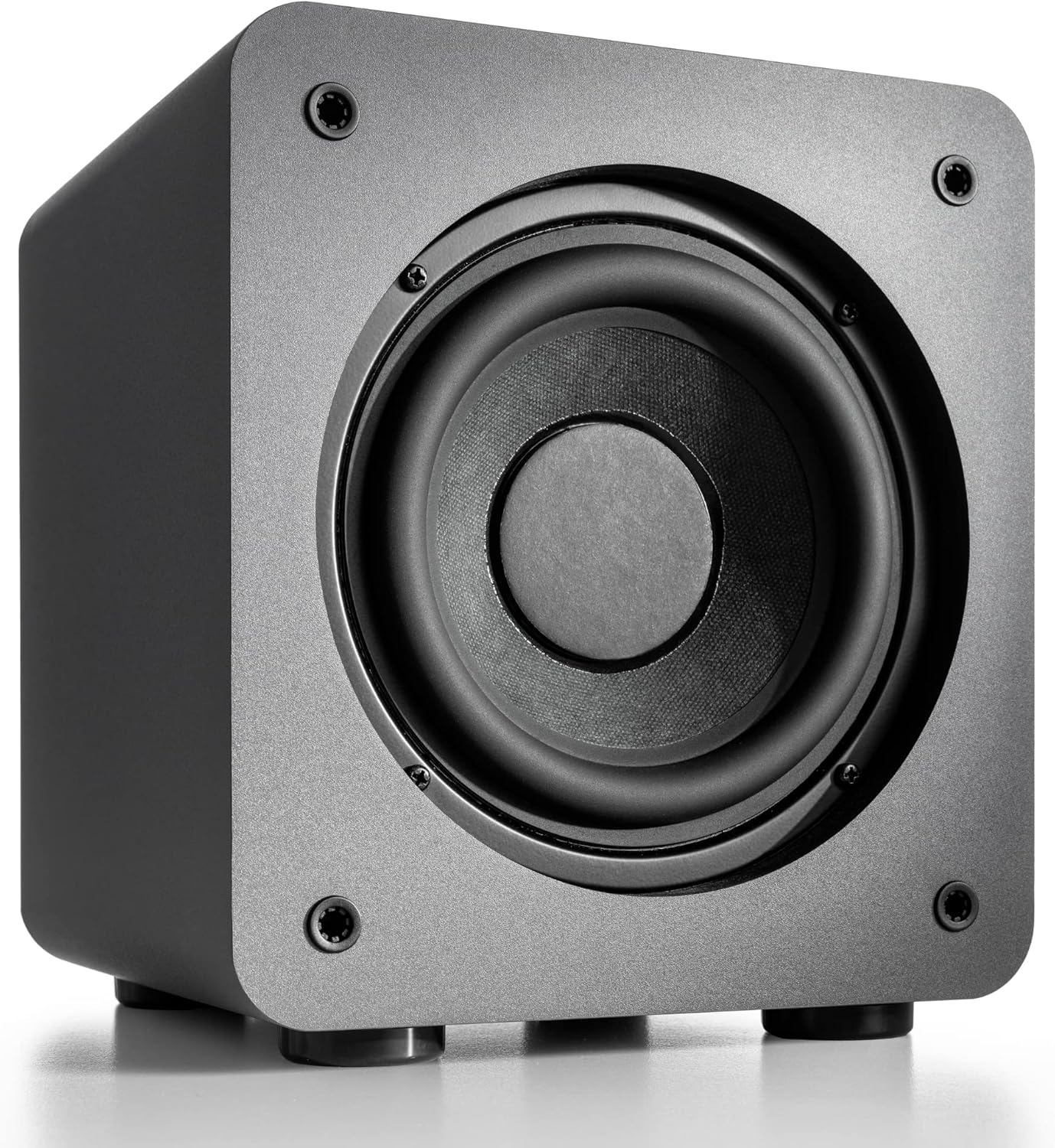 Audioengine S6 210W Compact Powered Mini Subwoofer- Powerful Bass in a Small Package - Great for Desktops, Apartments, Offices and Gaming Setups